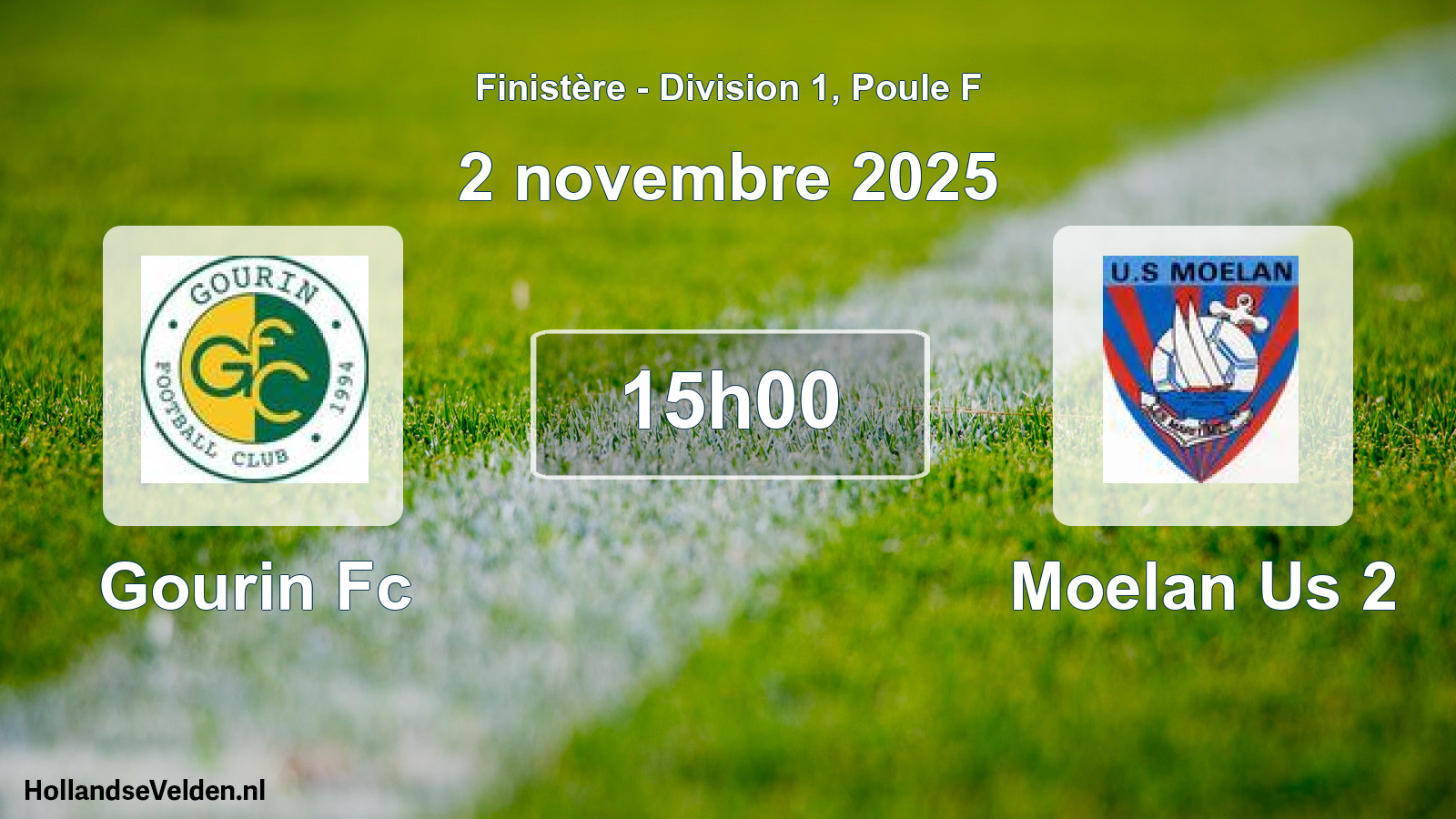 Geplande wedstrijd: Gourin Fc - Moelan Us 2 (2 novembre 2025)