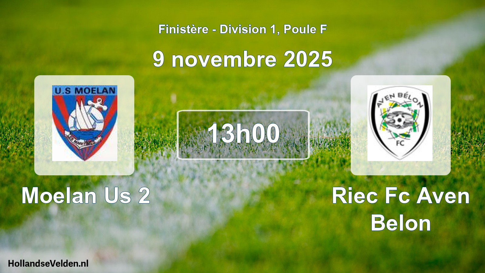 Geplande wedstrijd: Moelan Us 2 - Riec Fc Aven Belon (9 november 2025)