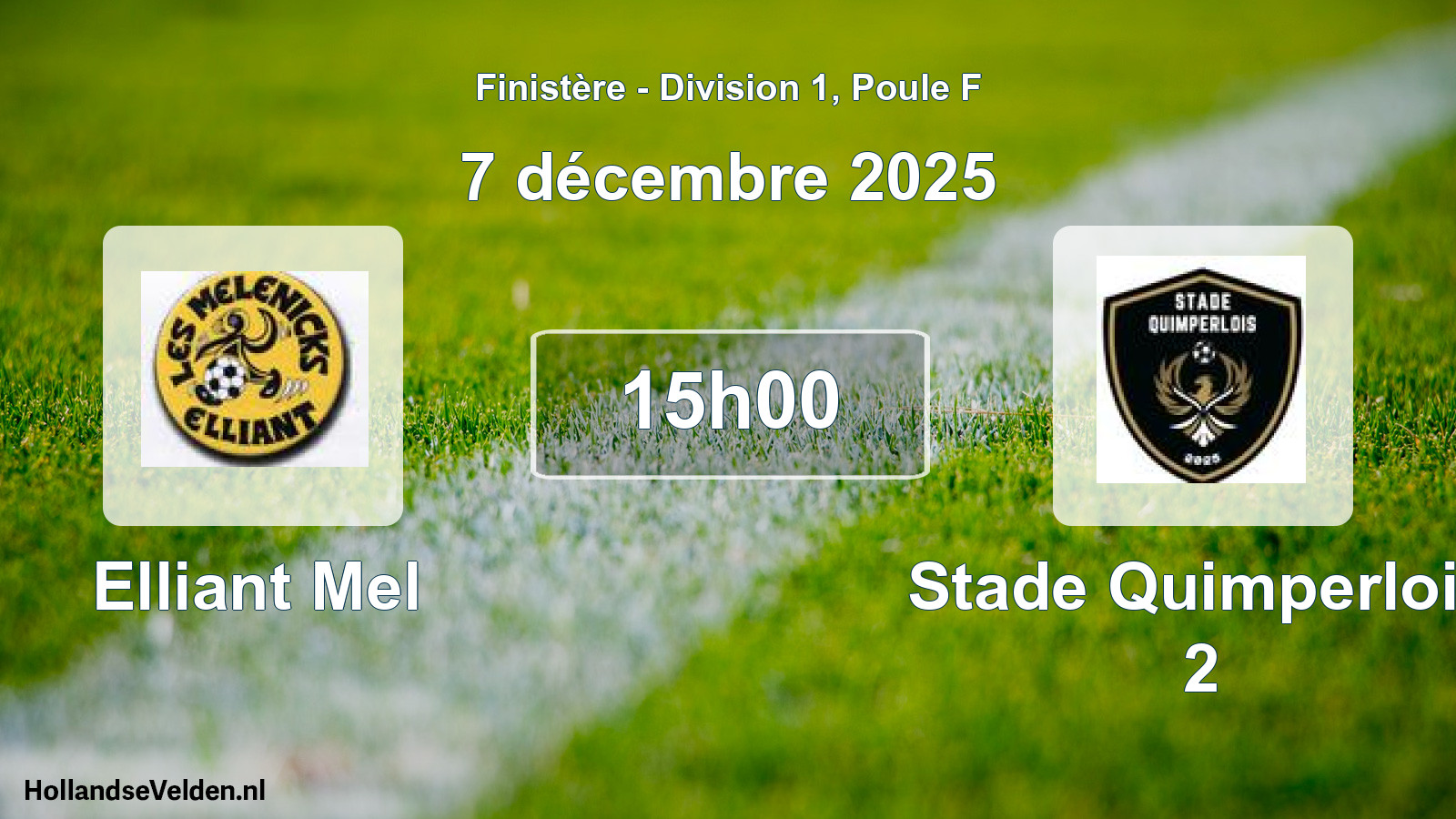 Geplande wedstrijd: Elliant Mel - Stade Quimperlois 2 (7 december 2025)