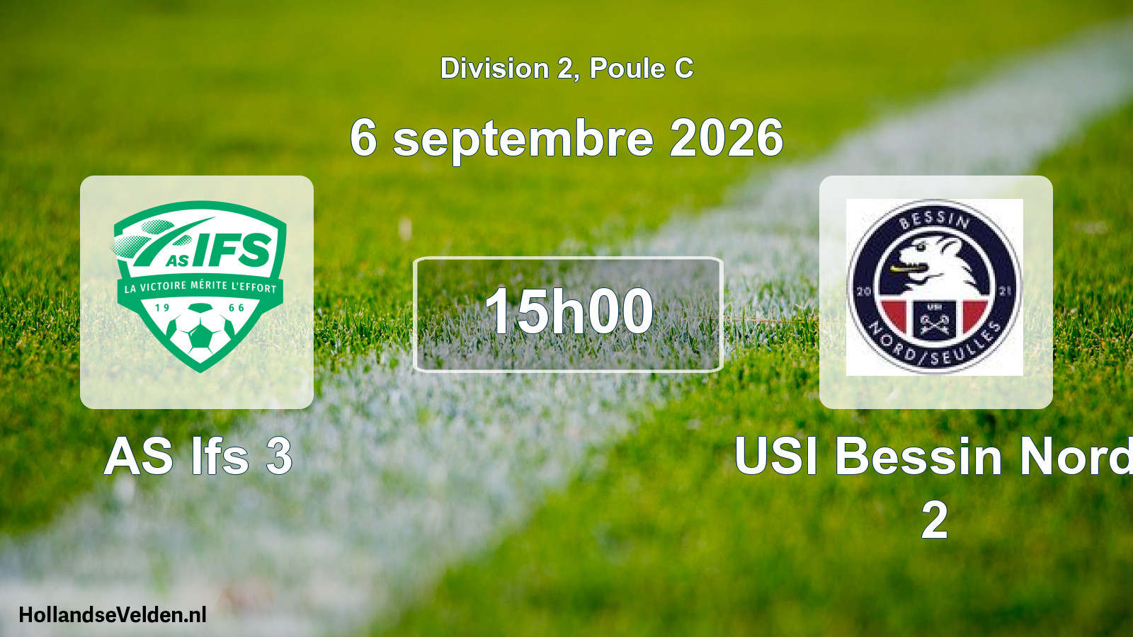 Scheduled Match: AS Ifs 3 - USI Bessin Nord 2 (6 September 2026)