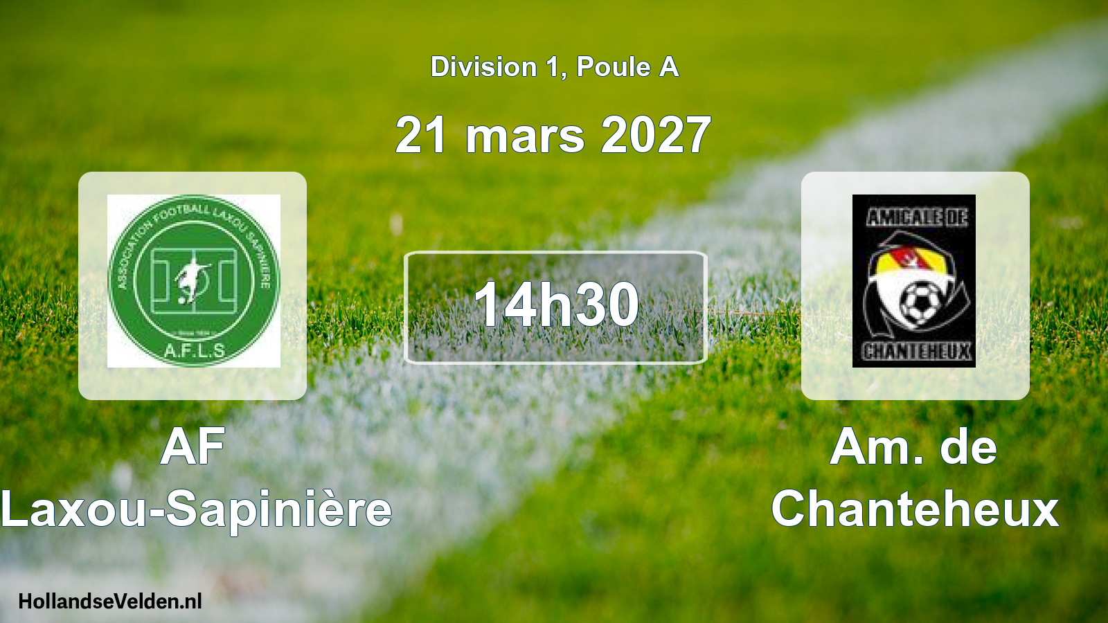 Scheduled Match: AF Laxou-Sapinière - Am. de Chanteheux (21 March 2027)