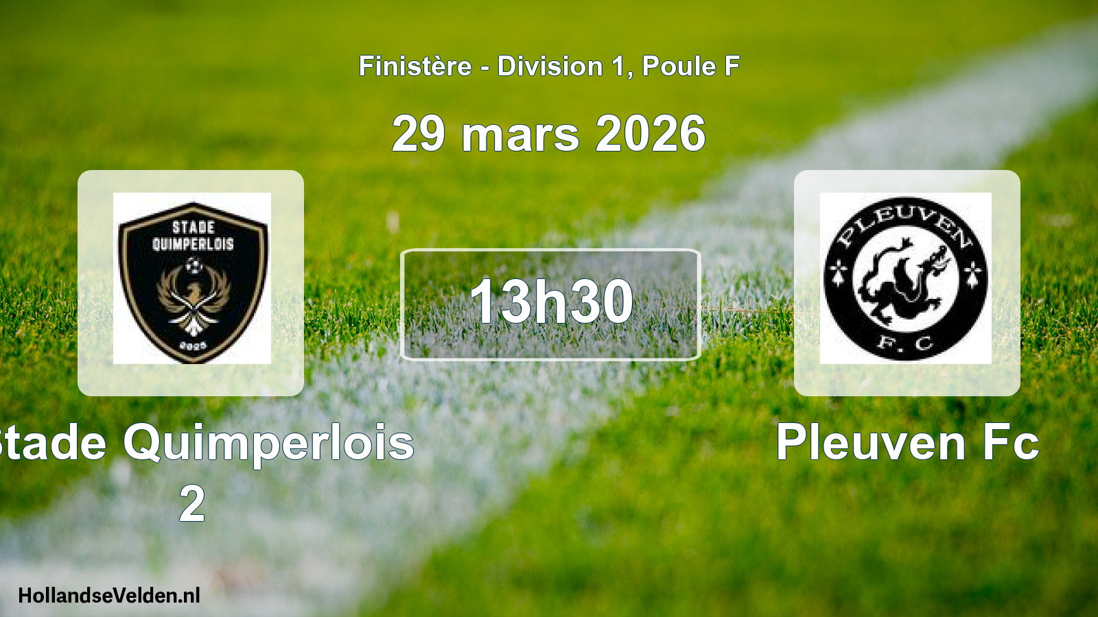 Scheduled Match: Stade Quimperlois 2 - Pleuven Fc (29 March 2026)