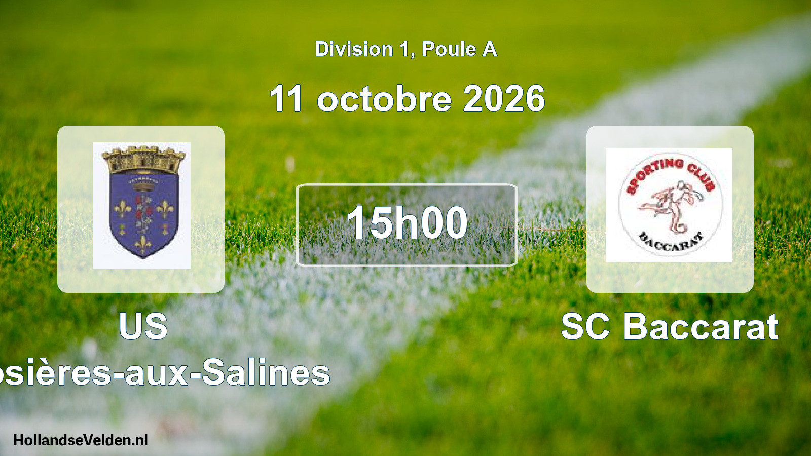 Scheduled Match: US Rosières-aux-Salines - SC Baccarat (11 October 2026)