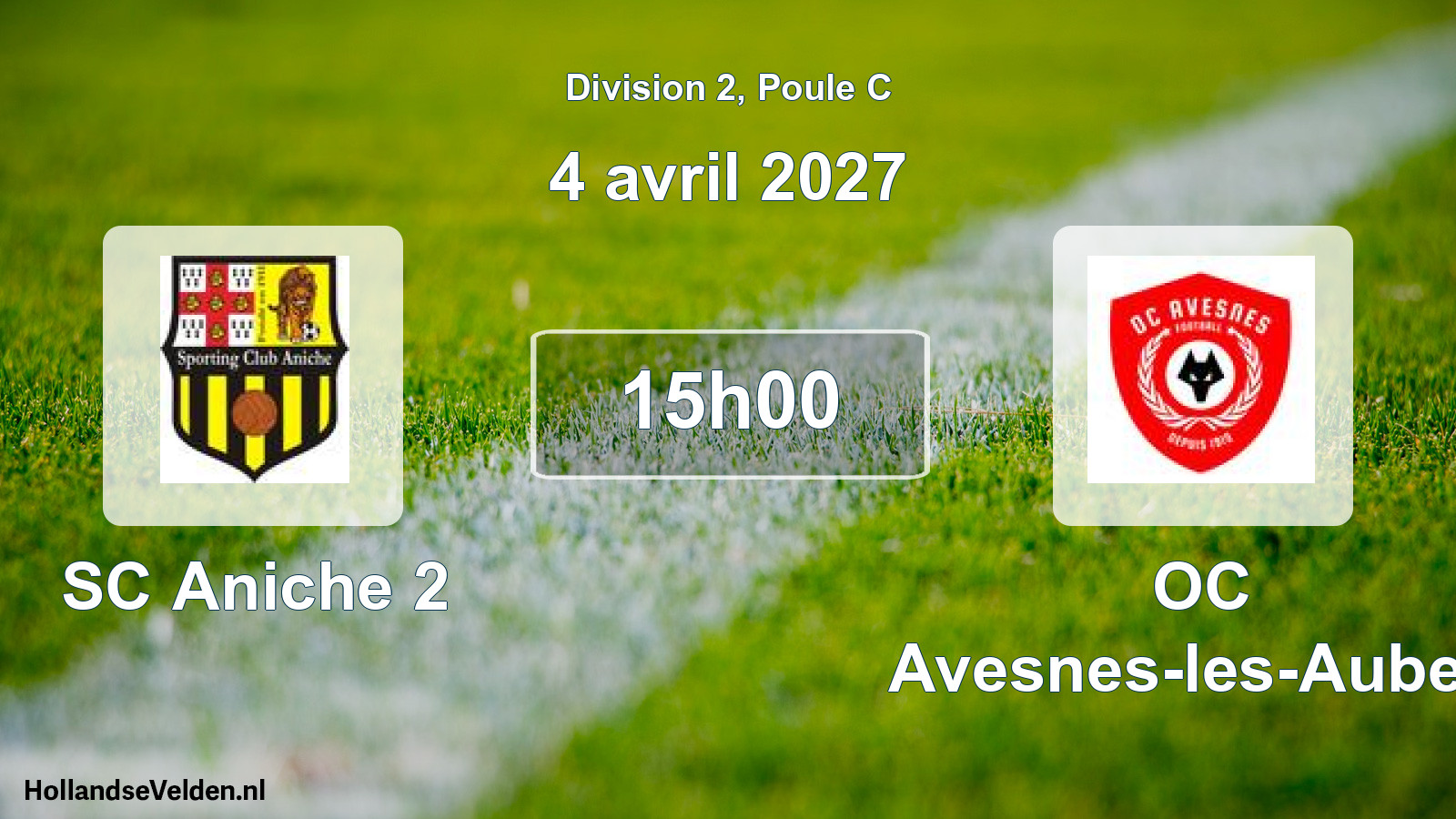 Match programmé: SC Aniche 2 - OC Avesnes-les-Aubert (4 avril 2027)