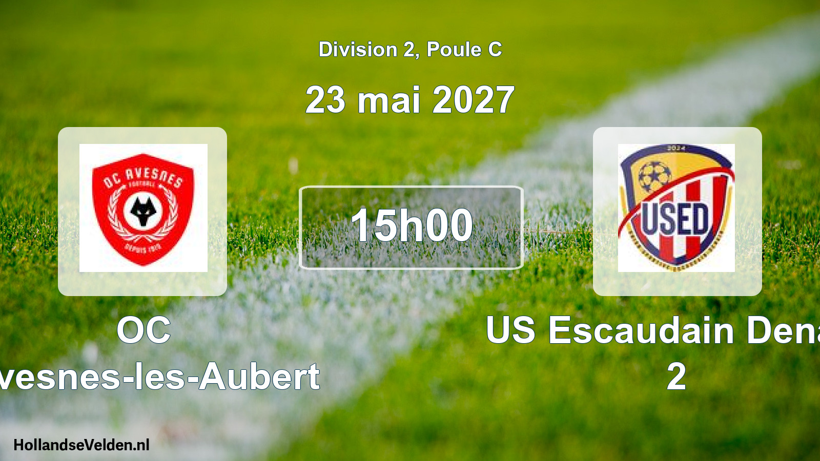 Match programmé: OC Avesnes-les-Aubert - US Escaudain Denain 2 (23 mai 2027)