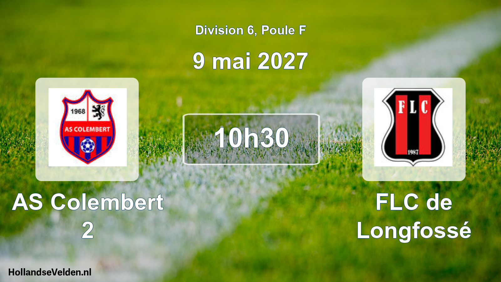 Match programmé: AS Colembert 2 - FLC de Longfossé (9 mai 2027)