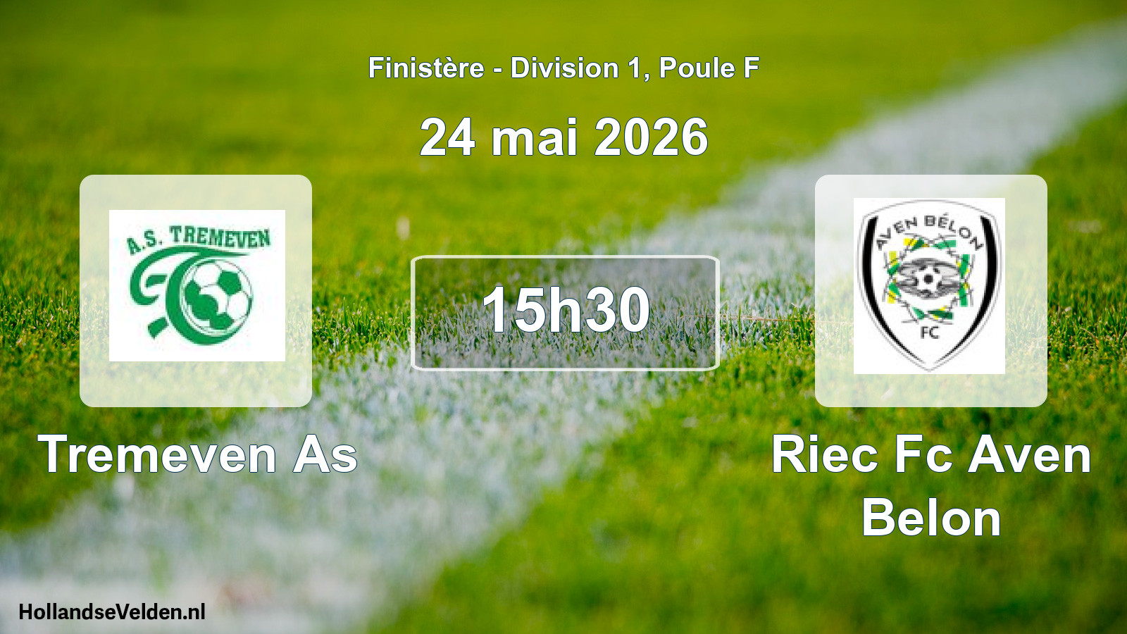 Geplande wedstrijd: Tremeven As - Riec Fc Aven Belon (24 mei 2026)