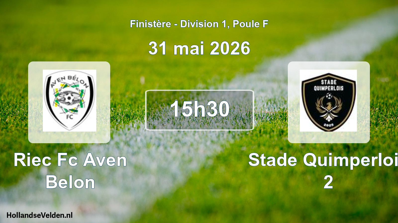 Geplande wedstrijd: Riec Fc Aven Belon - Stade Quimperlois 2 (31 mai 2026)