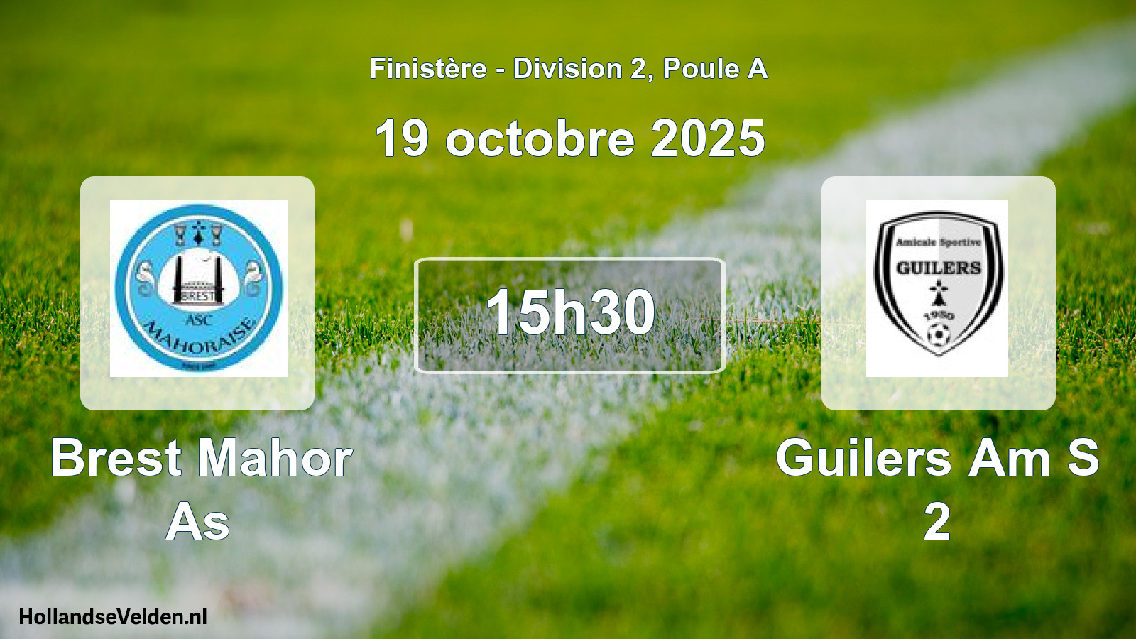 Scheduled Match: Brest Mahor As - Guilers Am S 2 (19 October 2025)