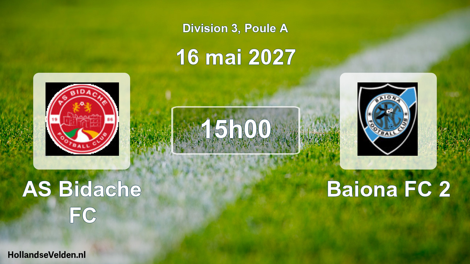 Geplande wedstrijd: AS Bidache FC - Baiona FC 2 (16 mei 2027)