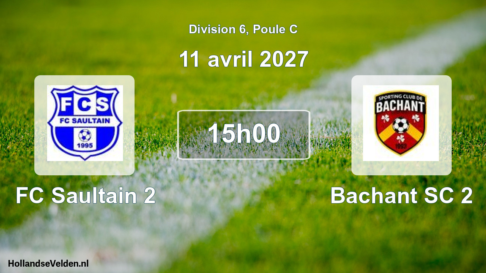 Match programmé: FC Saultain 2 - Bachant SC 2 (11 avril 2027)
