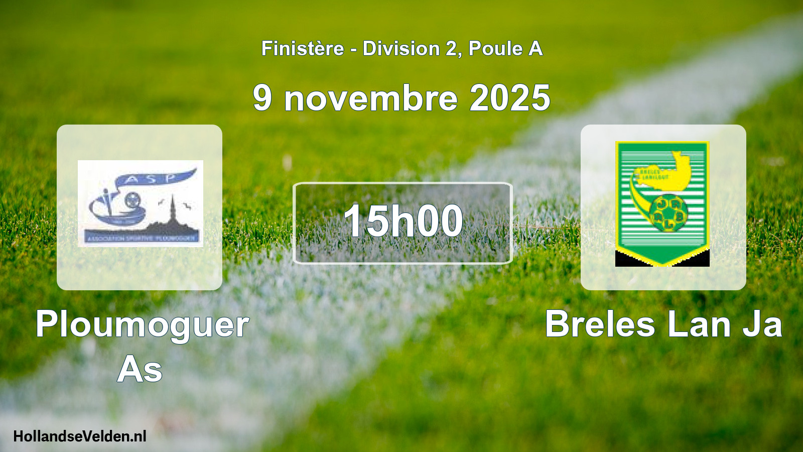 Geplande wedstrijd: Ploumoguer As - Breles Lan Ja (9 novembre 2025)