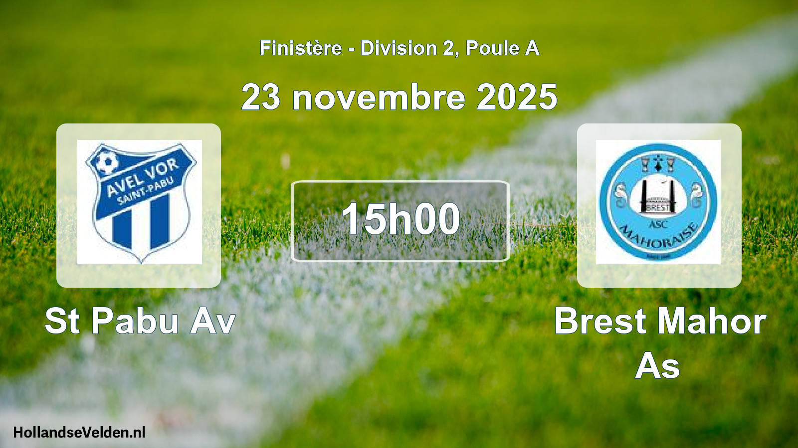 Geplande wedstrijd: St Pabu Av - Brest Mahor As (23 november 2025)