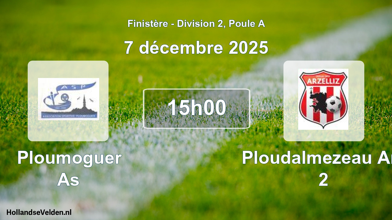 Geplande wedstrijd: Ploumoguer As - Ploudalmezeau Arz 2 (7 décembre 2025)