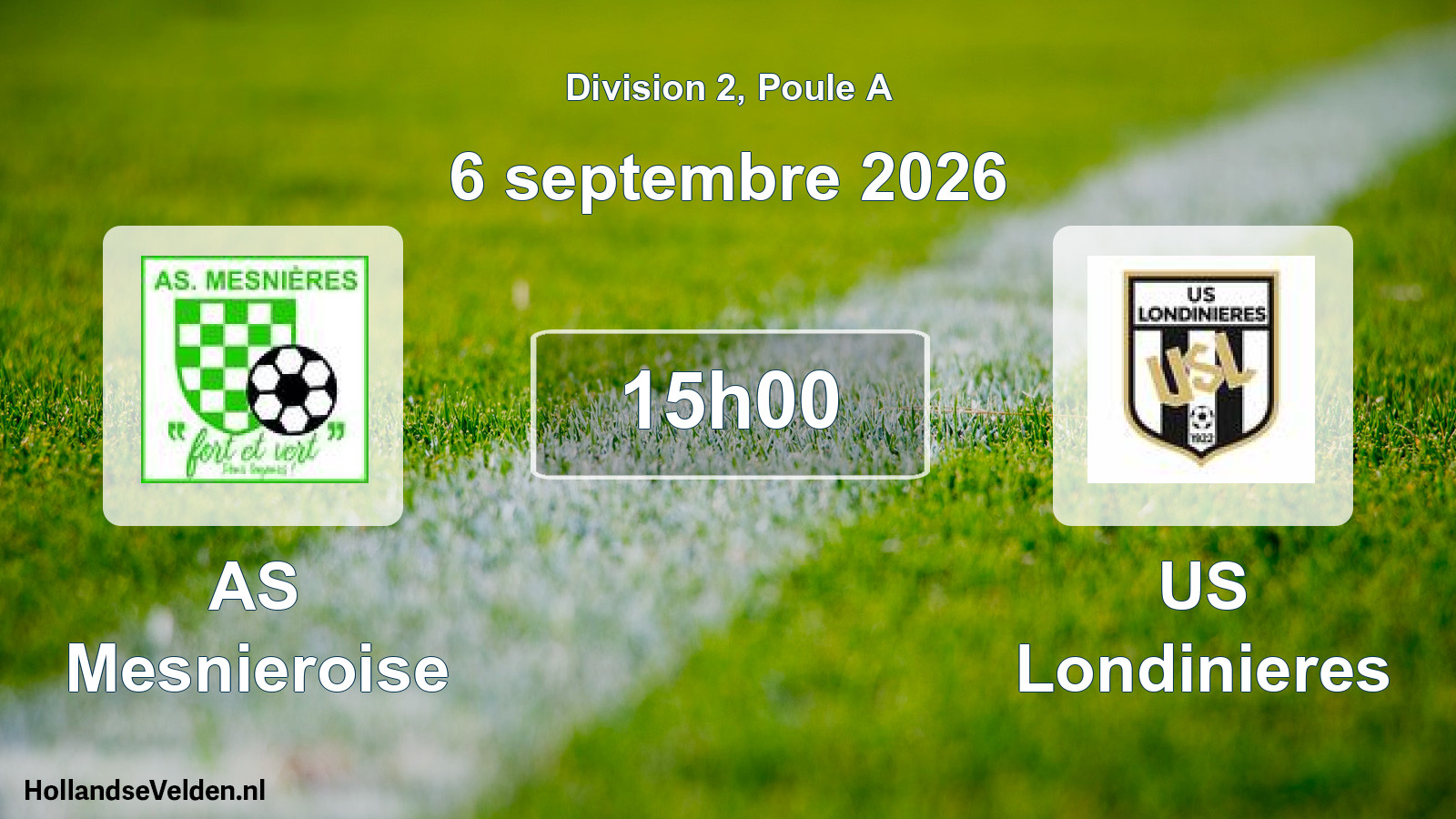 Scheduled Match: AS Mesnieroise - US Londinieres (6 September 2026)