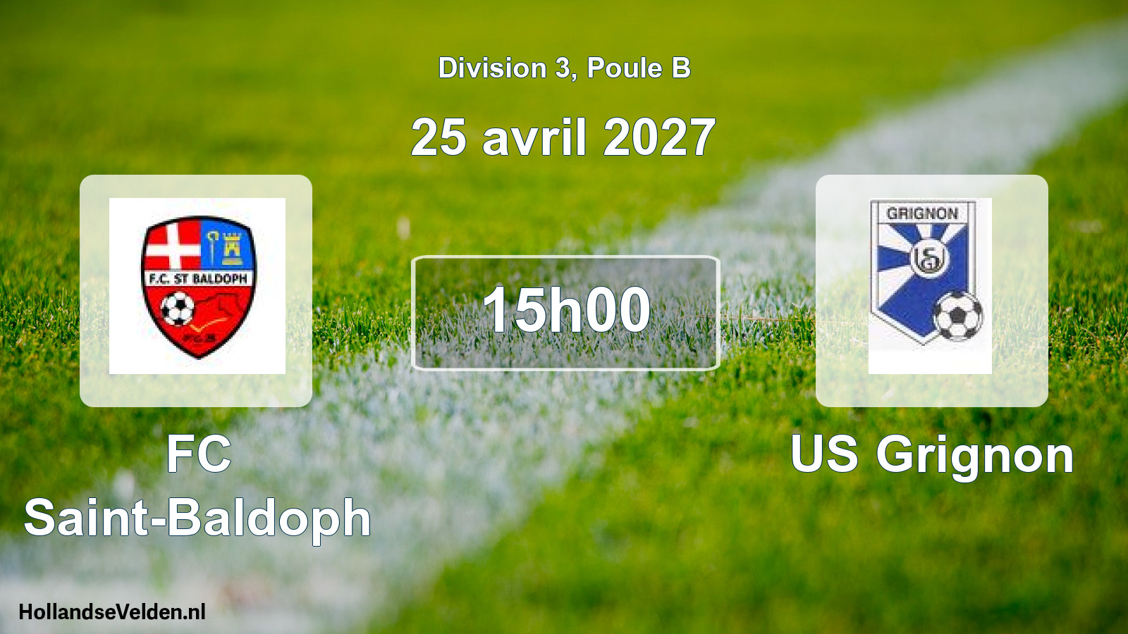 Scheduled Match: FC Saint-Baldoph - US Grignon (25 April 2027)