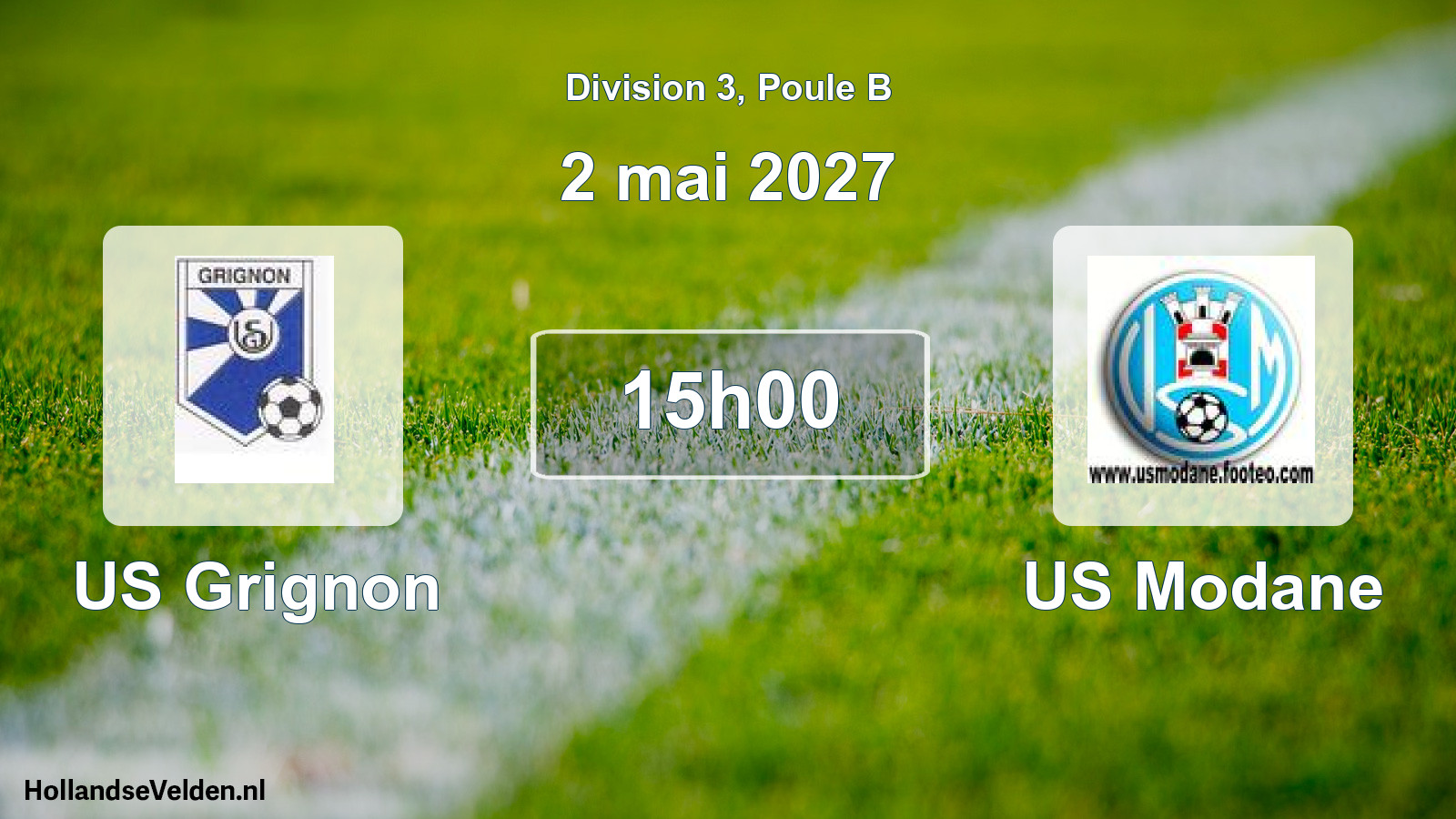 Match programmé: US Grignon - US Modane (2 mai 2027)