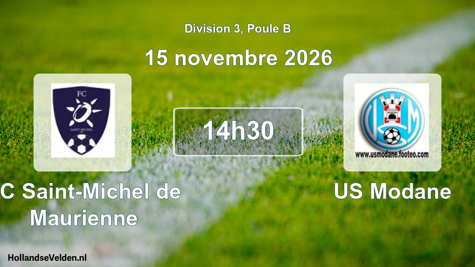 Scheduled Match: FC Saint-Michel de Maurienne - US Modane (15 November 2026)