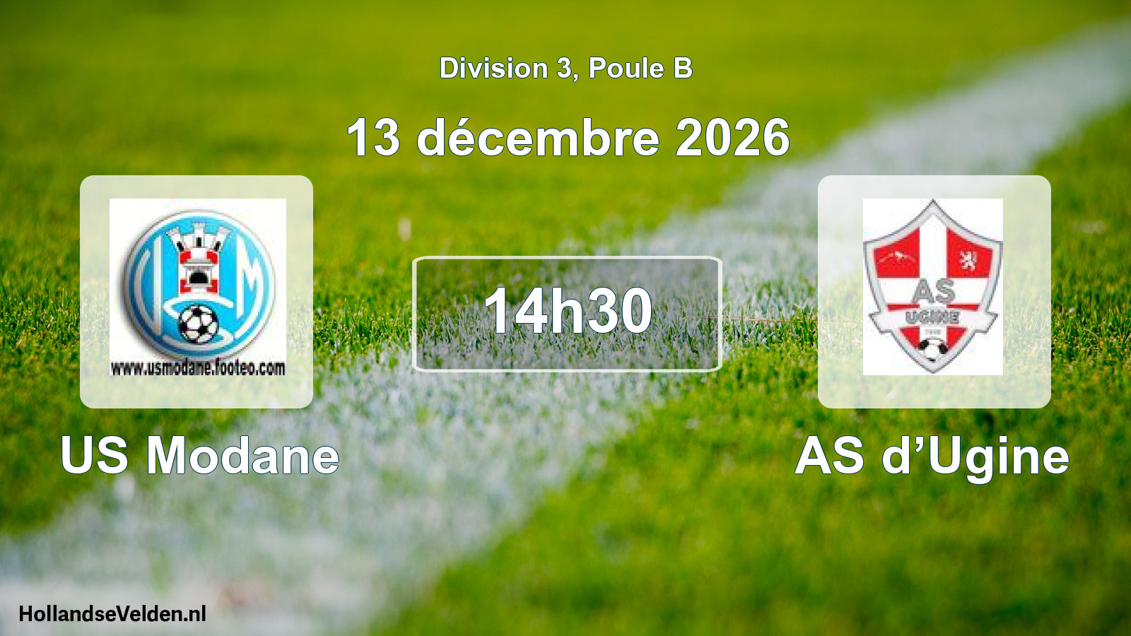 Scheduled Match: US Modane - AS d’Ugine (13 December 2026)