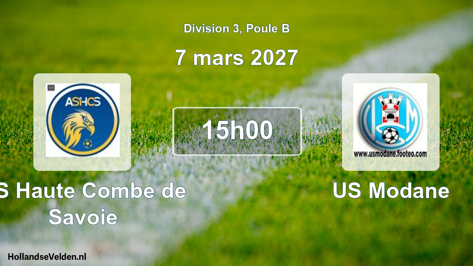 Match programmé: AS Haute Combe de Savoie - US Modane (7 mars 2027)