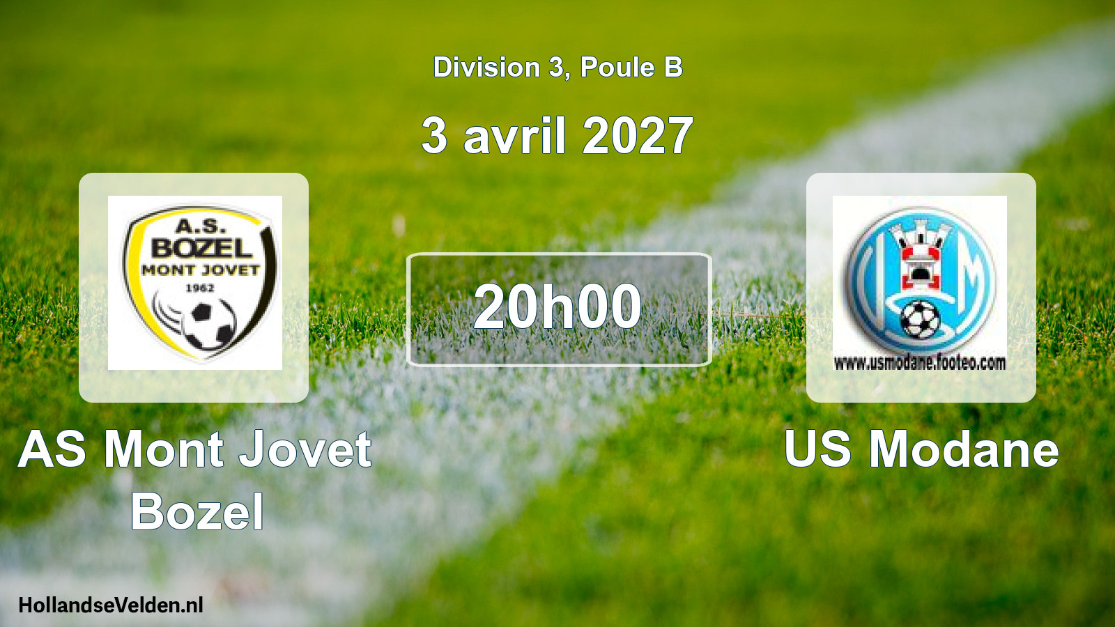 Scheduled Match: AS Mont Jovet Bozel - US Modane (3 April 2027)
