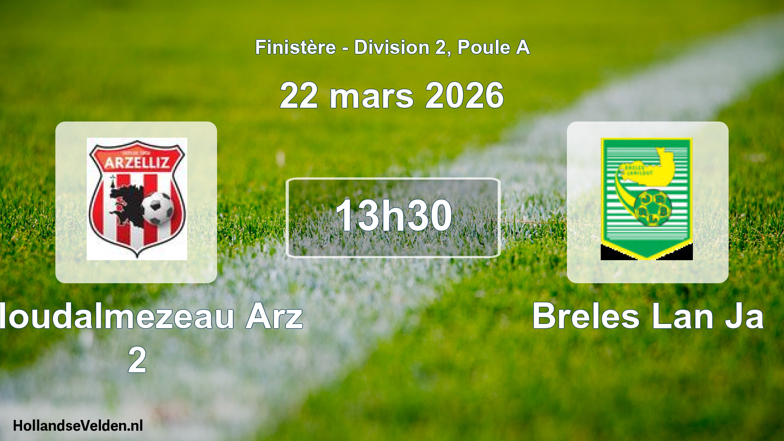 Geplande wedstrijd: Ploudalmezeau Arz 2 - Breles Lan Ja (22 mars 2026)