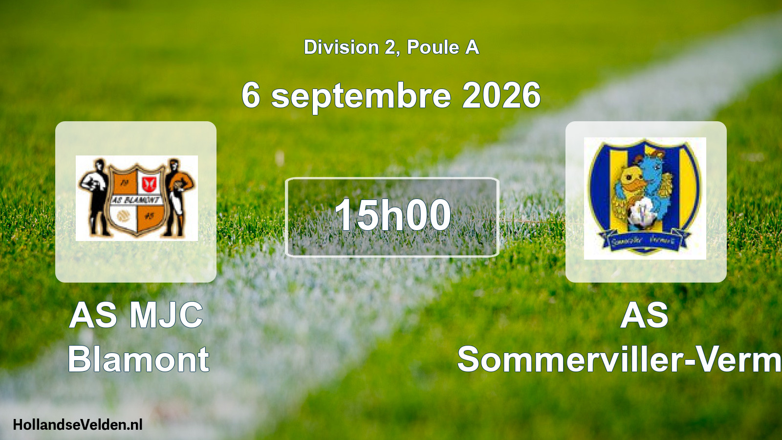 Scheduled Match: AS MJC Blamont - AS Sommerviller-Vermois (6 September 2026)