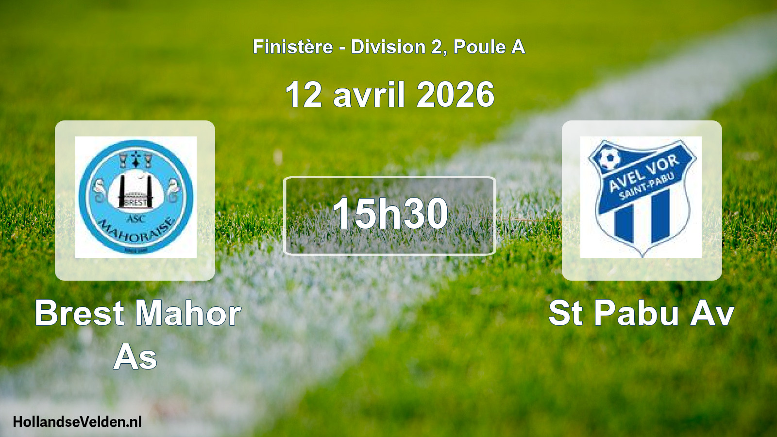 Geplande wedstrijd: Brest Mahor As - St Pabu Av (12 april 2026)