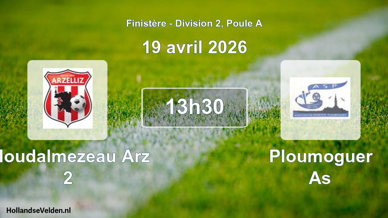 Scheduled Match: Ploudalmezeau Arz 2 - Ploumoguer As (19 April 2026)