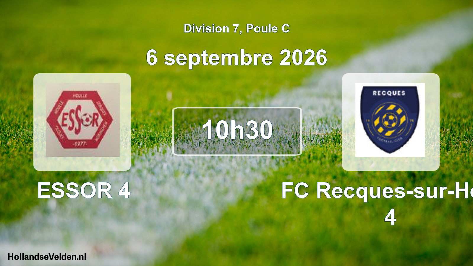 Geplande wedstrijd: ESSOR 4 - FC Recques-sur-Hem 4 (6 september 2026)