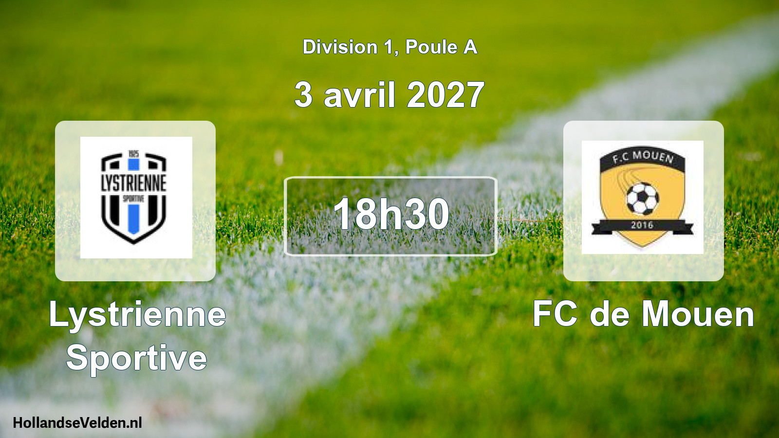 Match programmé: Lystrienne Sportive - FC de Mouen (3 avril 2027)