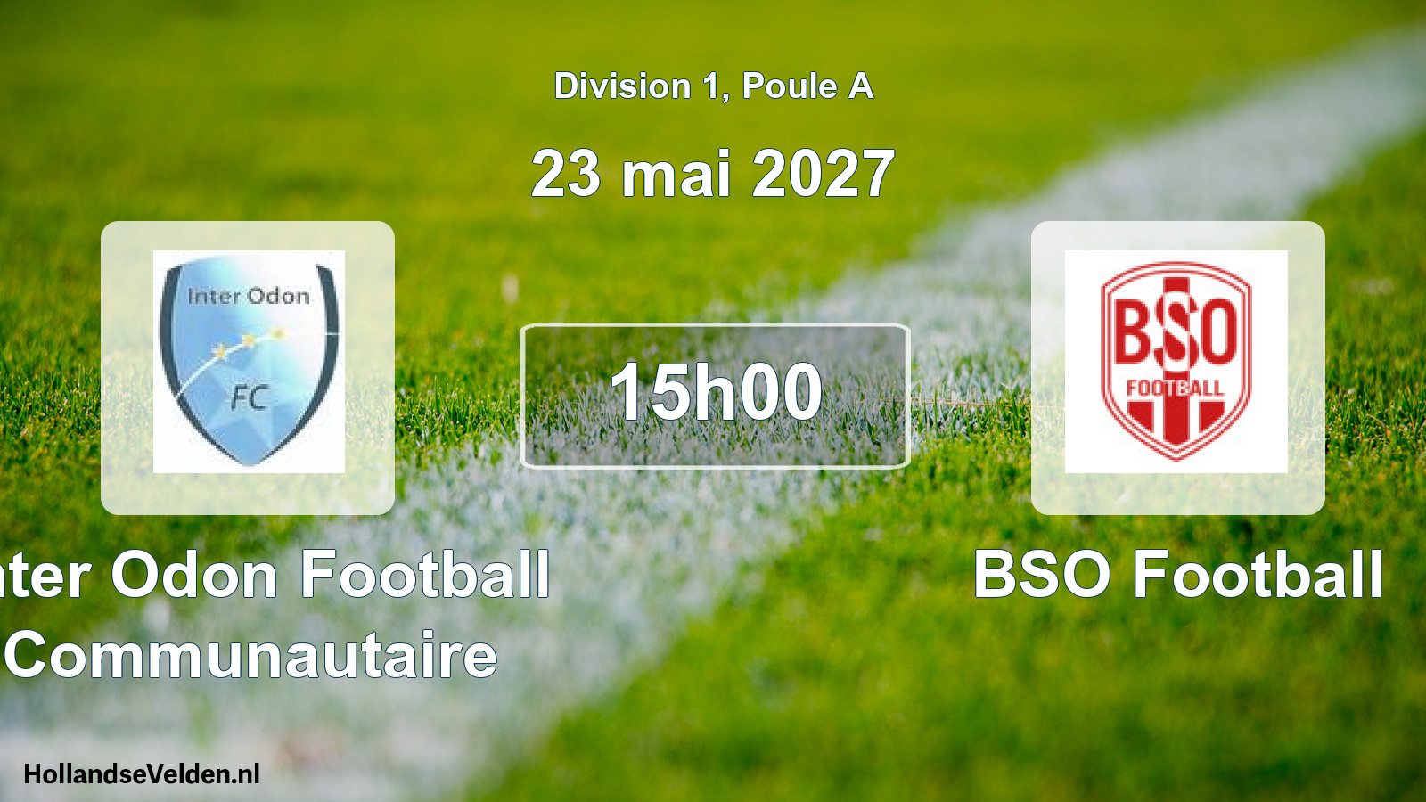 Scheduled Match: Inter Odon Football Communautaire - BSO Football (23 May 2027)
