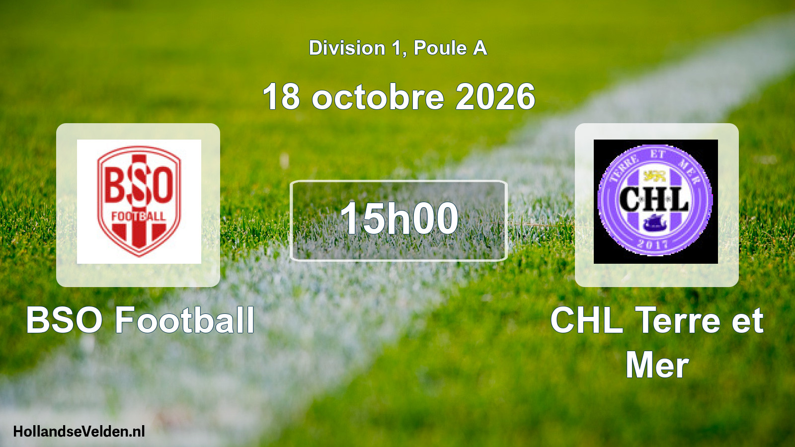 Scheduled Match: BSO Football - CHL Terre et Mer (18 October 2026)