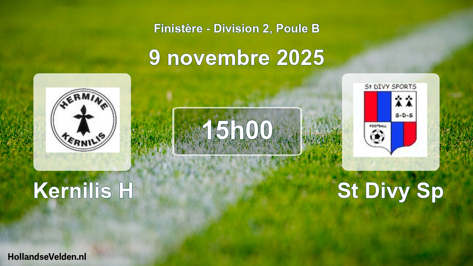 Scheduled Match: Kernilis H - St Divy Sp (9 November 2025)