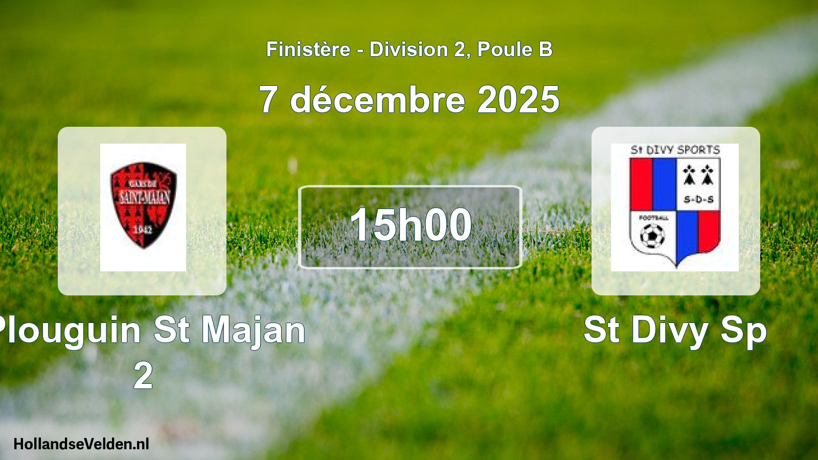 Geplande wedstrijd: Plouguin St Majan 2 - St Divy Sp (7 décembre 2025)