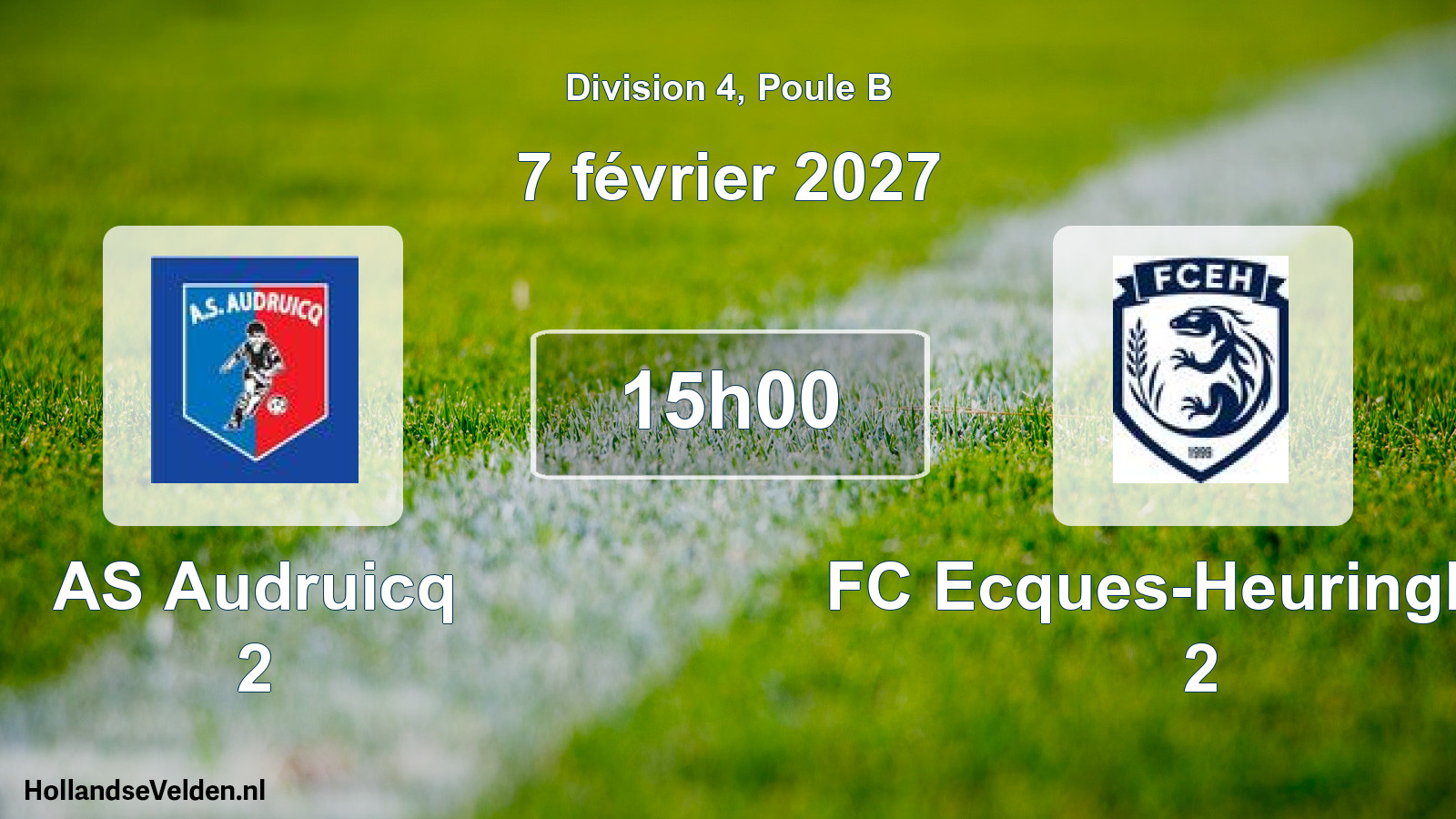 Scheduled Match: AS Audruicq 2 - FC Ecques-Heuringhem 2 (7 February 2027)