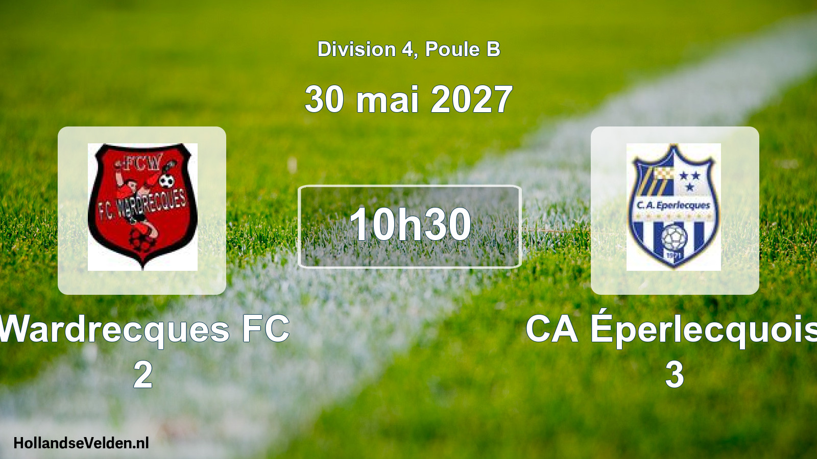 Scheduled Match: Wardrecques FC 2 - CA Éperlecquois 3 (30 May 2027)