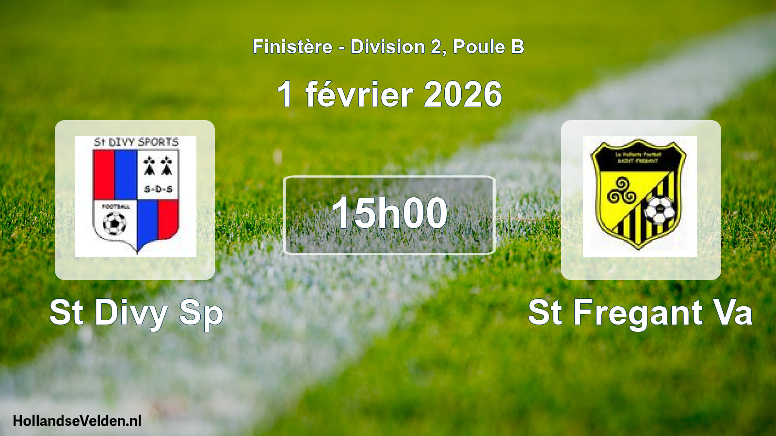Scheduled Match: St Divy Sp - St Fregant Va (1 February 2026)