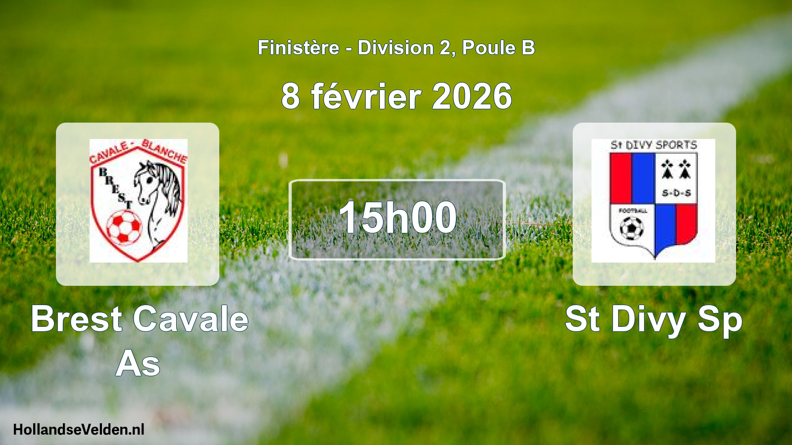 Geplande wedstrijd: Brest Cavale As - St Divy Sp (8 février 2026)