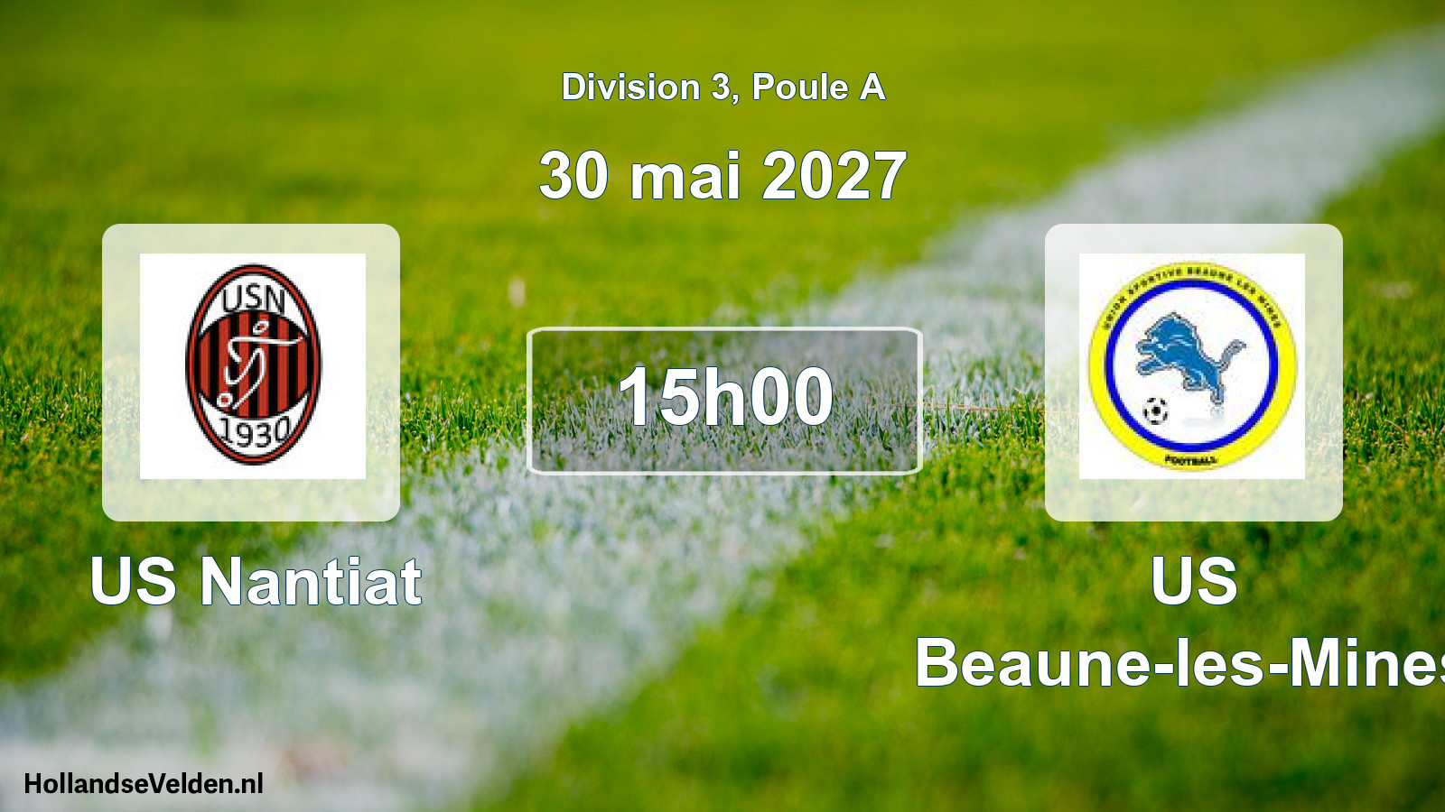 Match programmé: US Nantiat - US Beaune-les-Mines (30 mai 2027)