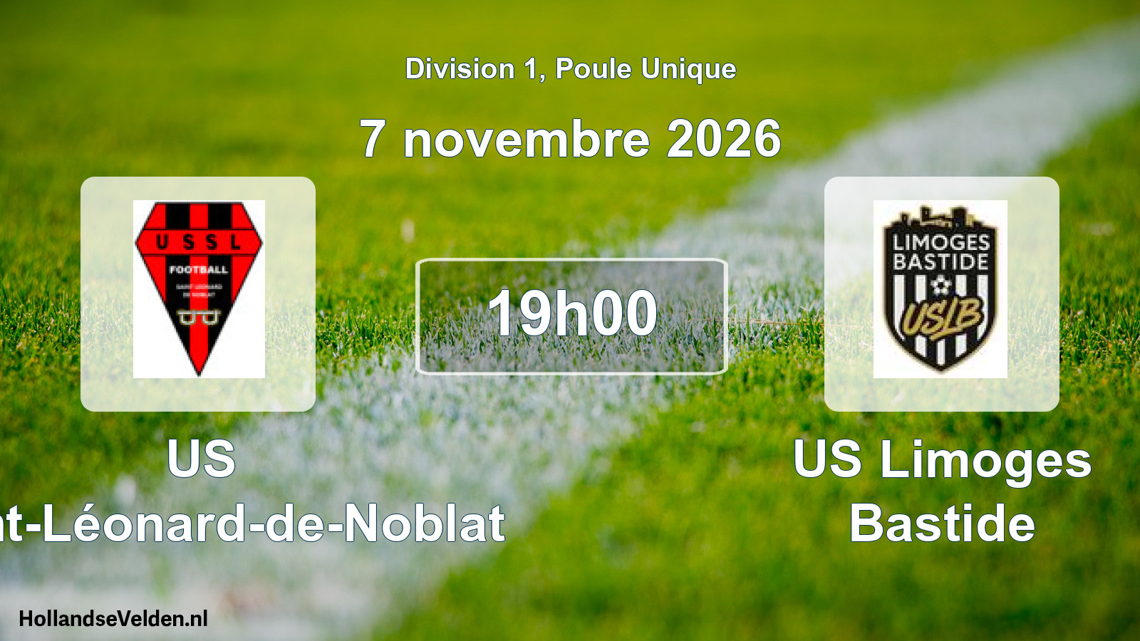 Scheduled Match: US Saint-Léonard-de-Noblat - US Limoges Bastide (7 November 2026)