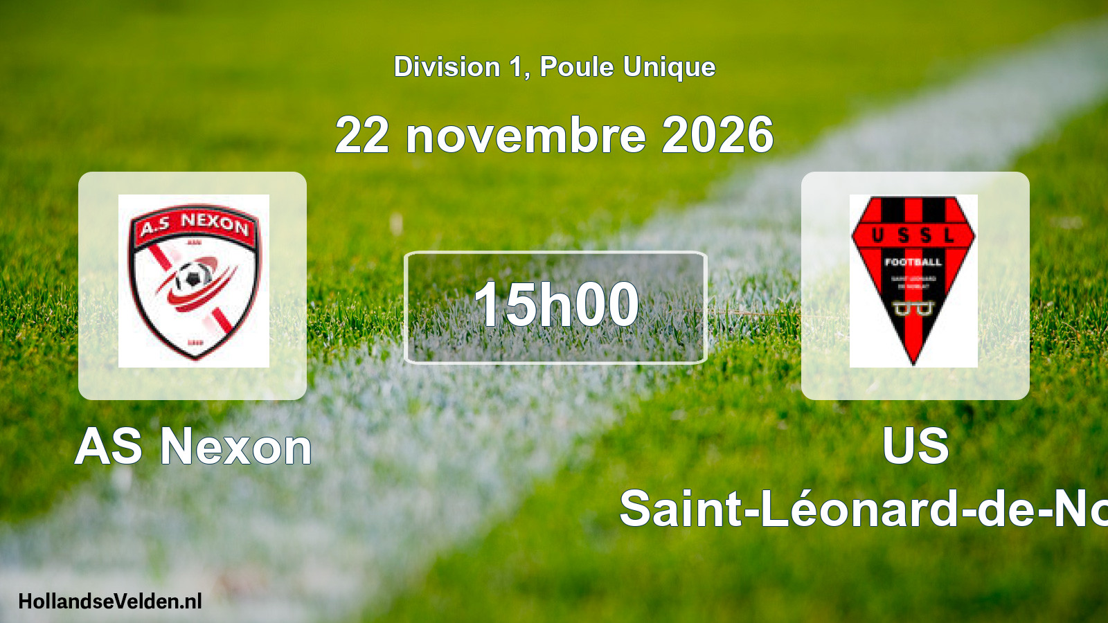 Scheduled Match: AS Nexon - US Saint-Léonard-de-Noblat (22 November 2026)