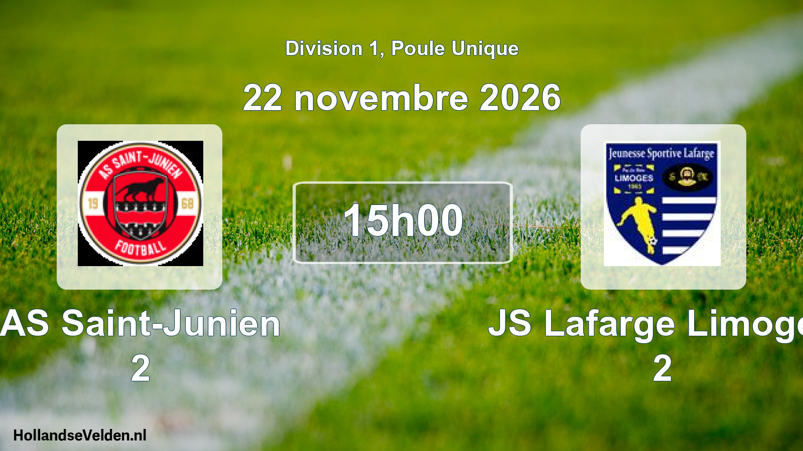 Scheduled Match: AS Saint-Junien 2 - JS Lafarge Limoges 2 (22 November 2026)