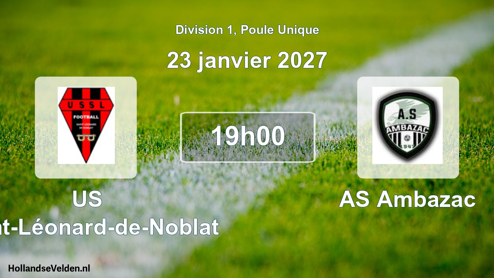 Scheduled Match: US Saint-Léonard-de-Noblat - AS Ambazac (23 January 2027)