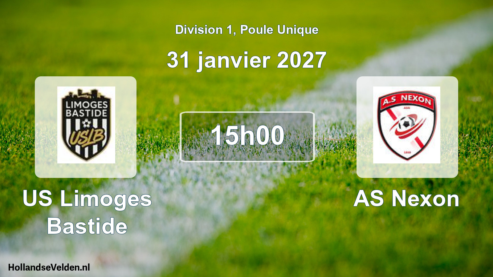 Scheduled Match: US Limoges Bastide - AS Nexon (31 January 2027)