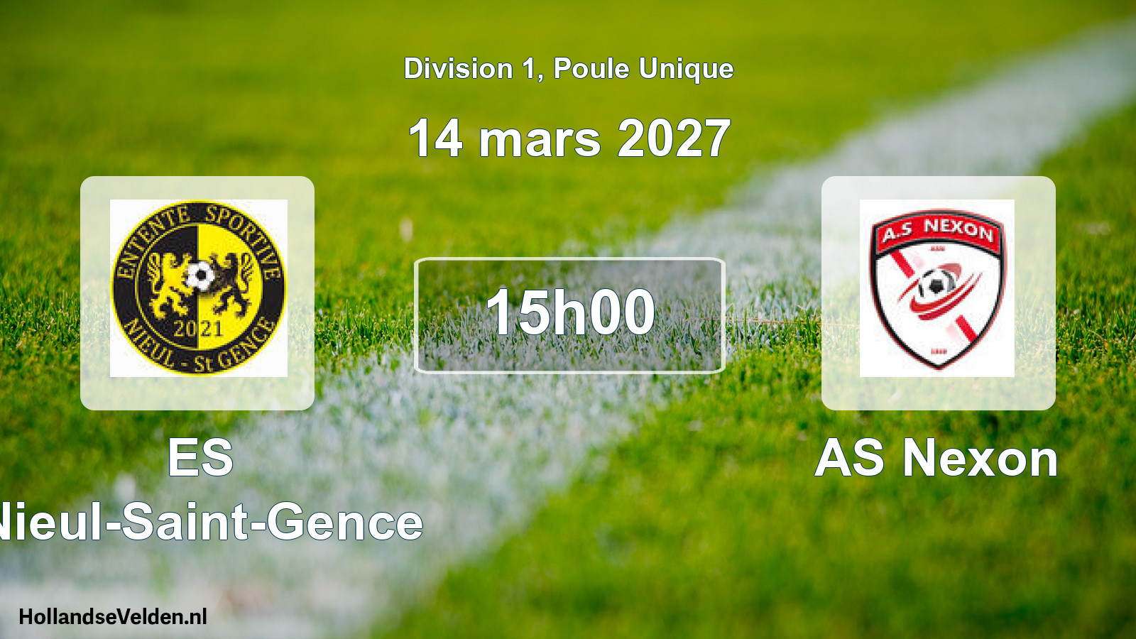 Scheduled Match: ES Nieul-Saint-Gence - AS Nexon (14 March 2027)