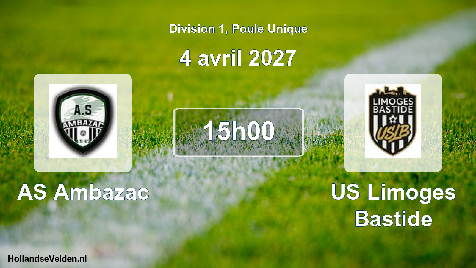 Scheduled Match: AS Ambazac - US Limoges Bastide (4 April 2027)