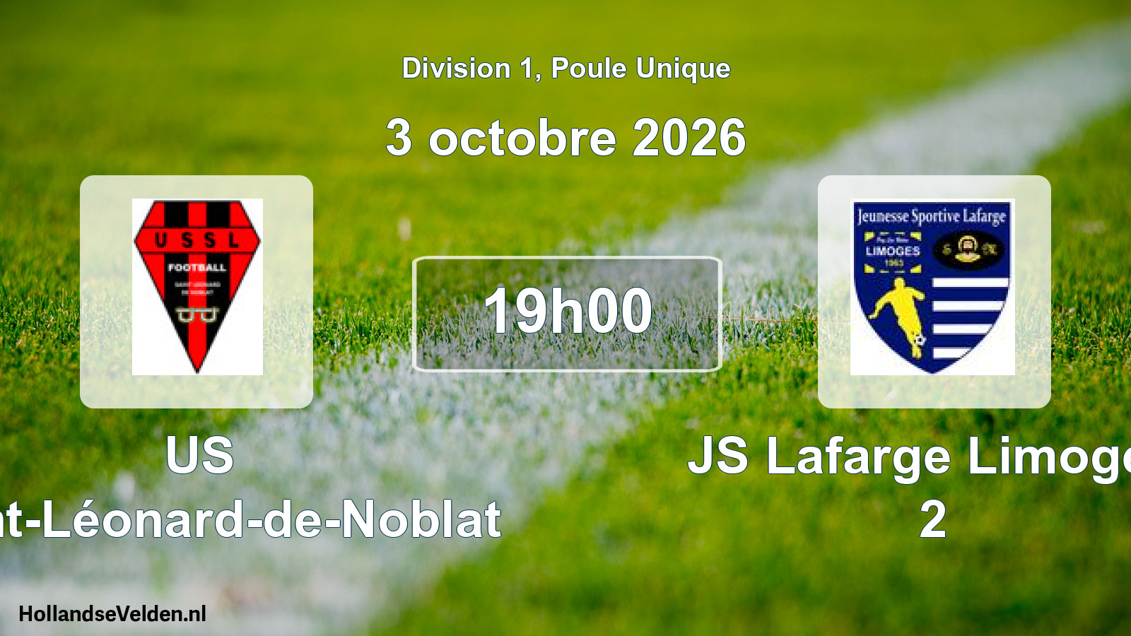 Scheduled Match: US Saint-Léonard-de-Noblat - JS Lafarge Limoges 2 (3 October 2026)