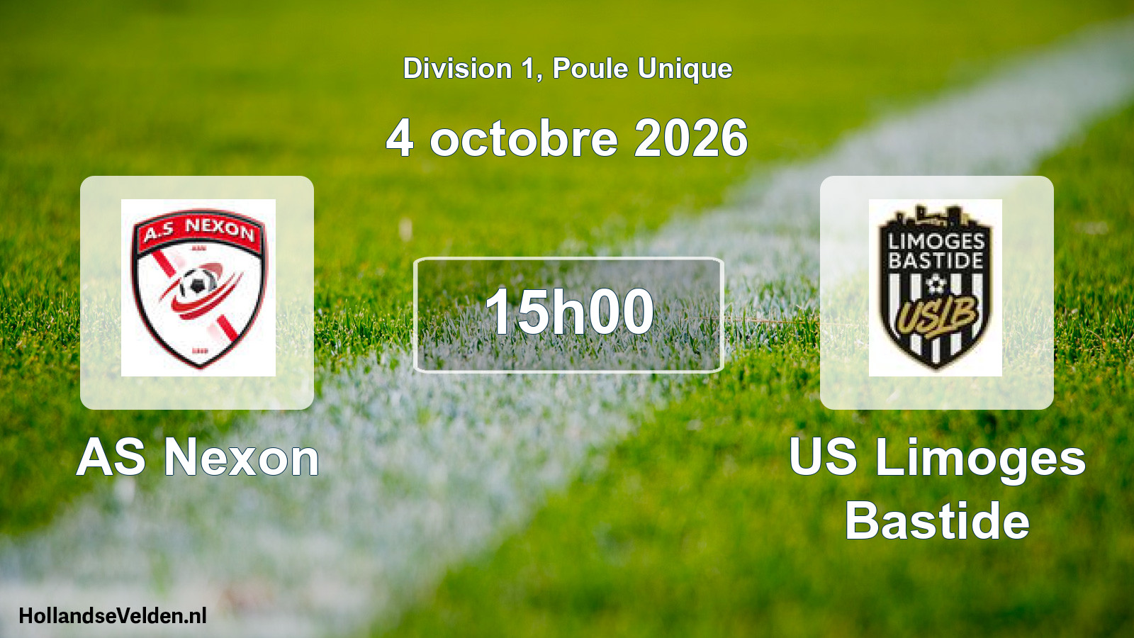 Scheduled Match: AS Nexon - US Limoges Bastide (4 October 2026)