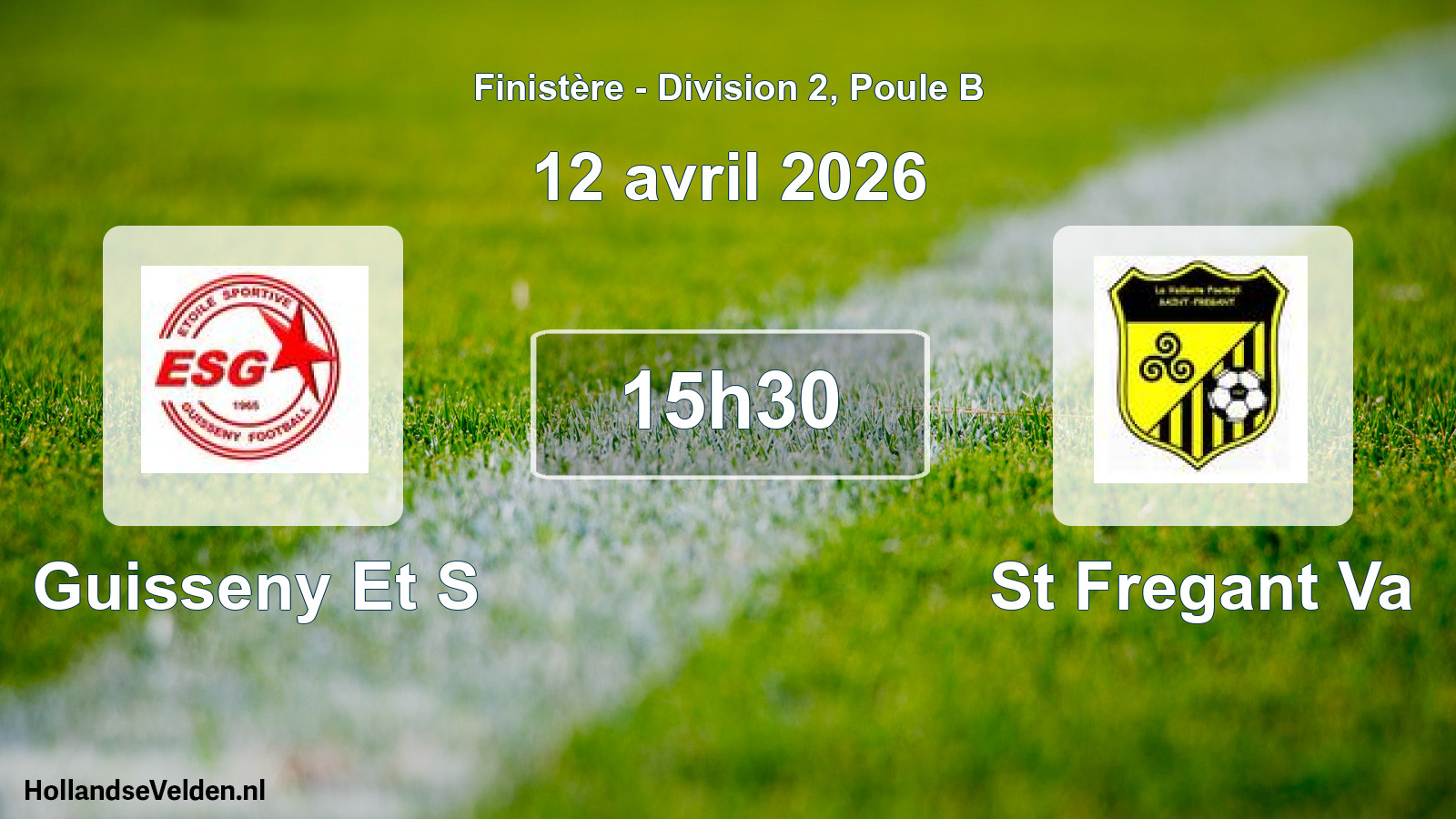 Scheduled Match: Guisseny Et S - St Fregant Va (12 April 2026)